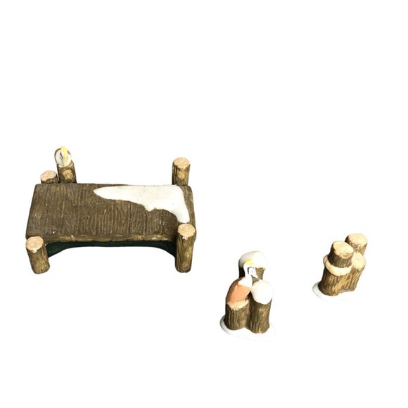 Pacific Rim Christmas Village Accessories Boardwalk Dock Snow Pelicans Piling - Picture 14 of 15